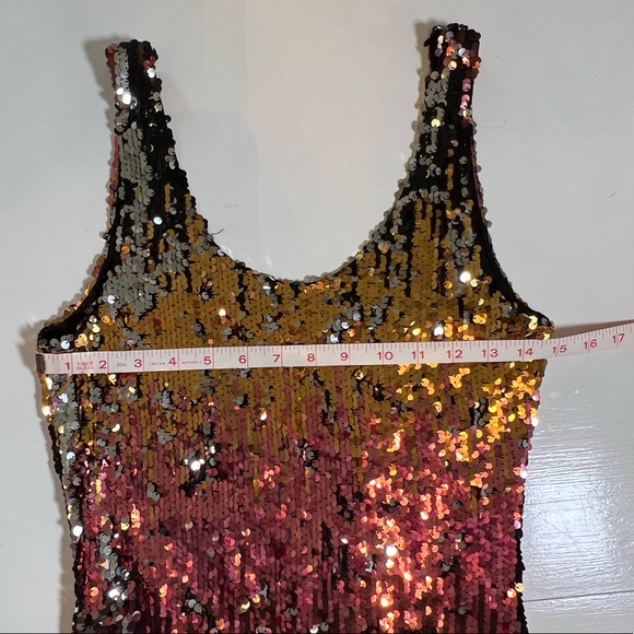 The True Love NWOT Multi Sequin Mini Dress Small - Picture 4 of 9